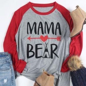 Mama Bear Baseball Tee NEW